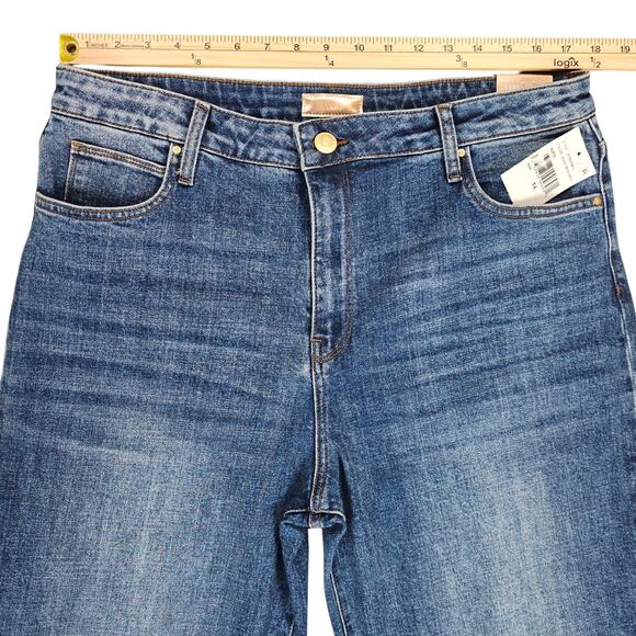 NWT Kut From the Kloth Jeans Womens Size 14 Wide Leg Sienna Rolled Hem Stretch - Picture 13 of 16